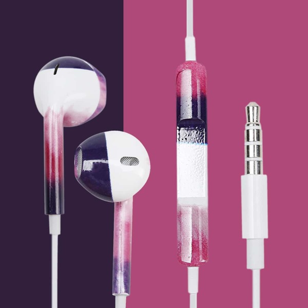 

1pc Ombre In-ear Earphone, Multicolor