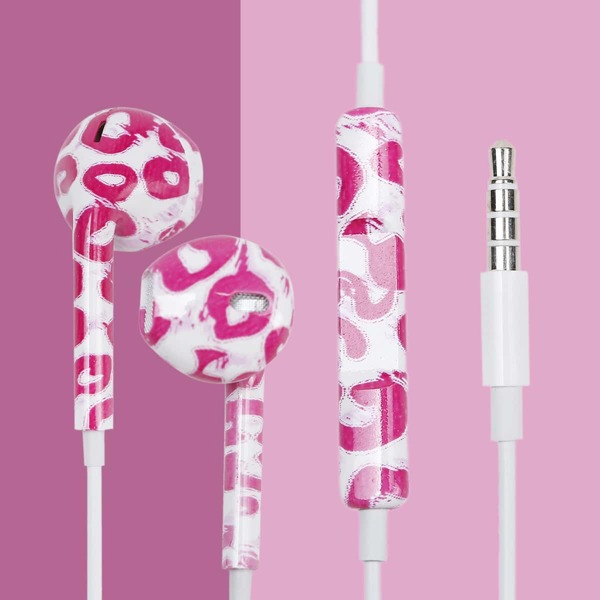 

1pc Geometric Print In-ear Earphone, Multicolor