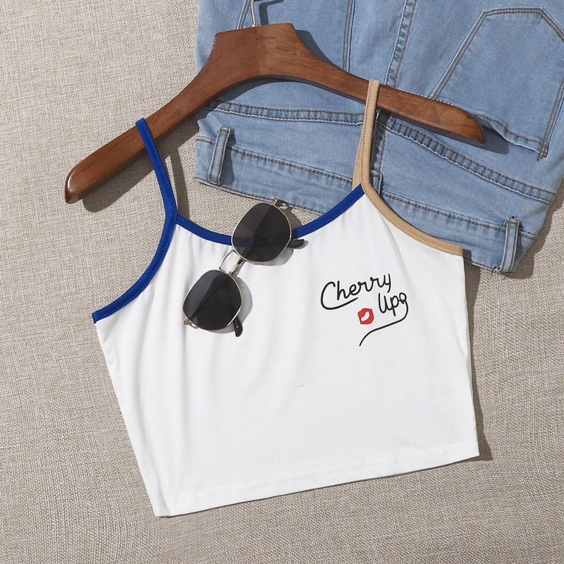 

Letter Graphic Cami, White