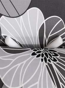 1pc Flower Print Stretchy Sofa Cover Without Cushion - Multicolor - View 3