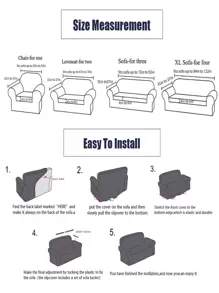 1pc Flower Print Stretchy Sofa Cover Without Cushion - Multicolor - View 8