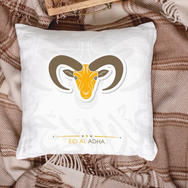 

Sheep Print Cushion Cover Without Filler, Multicolor