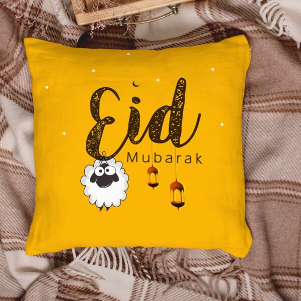 

Sheep Print Cushion Cover Without Filler, Multicolor