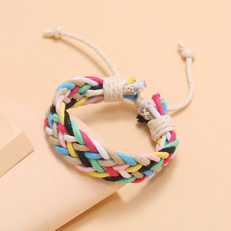 

Colorful Braided Bracelet, Multicolor