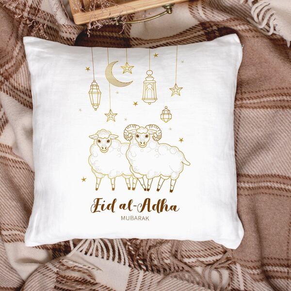 

Sheep Print Cushion Cover Without Filler, Multicolor