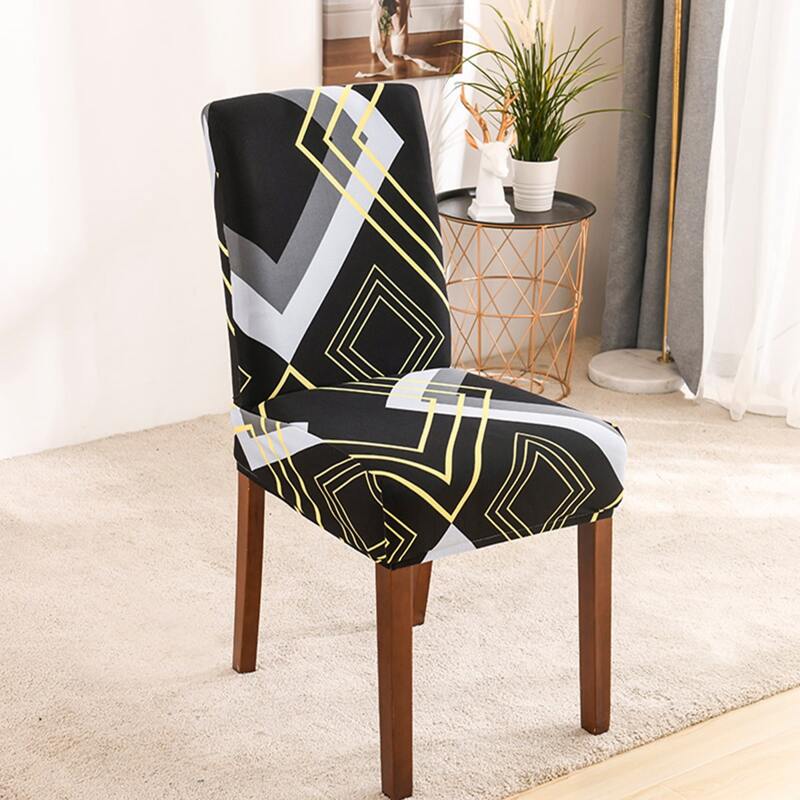 

Geometric Pattern Stretchy Chair Cover, Multicolor