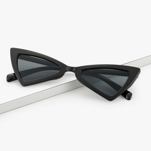 

Men Triangle Acrylic Frame Sunglasses, Black