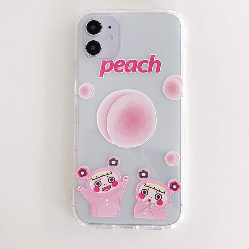 

Cartoon iPhone Case, Clear