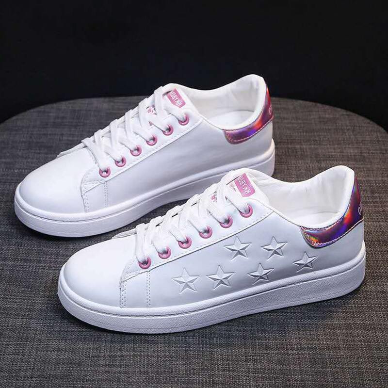 

Star Lace-up Skate Shoes, White