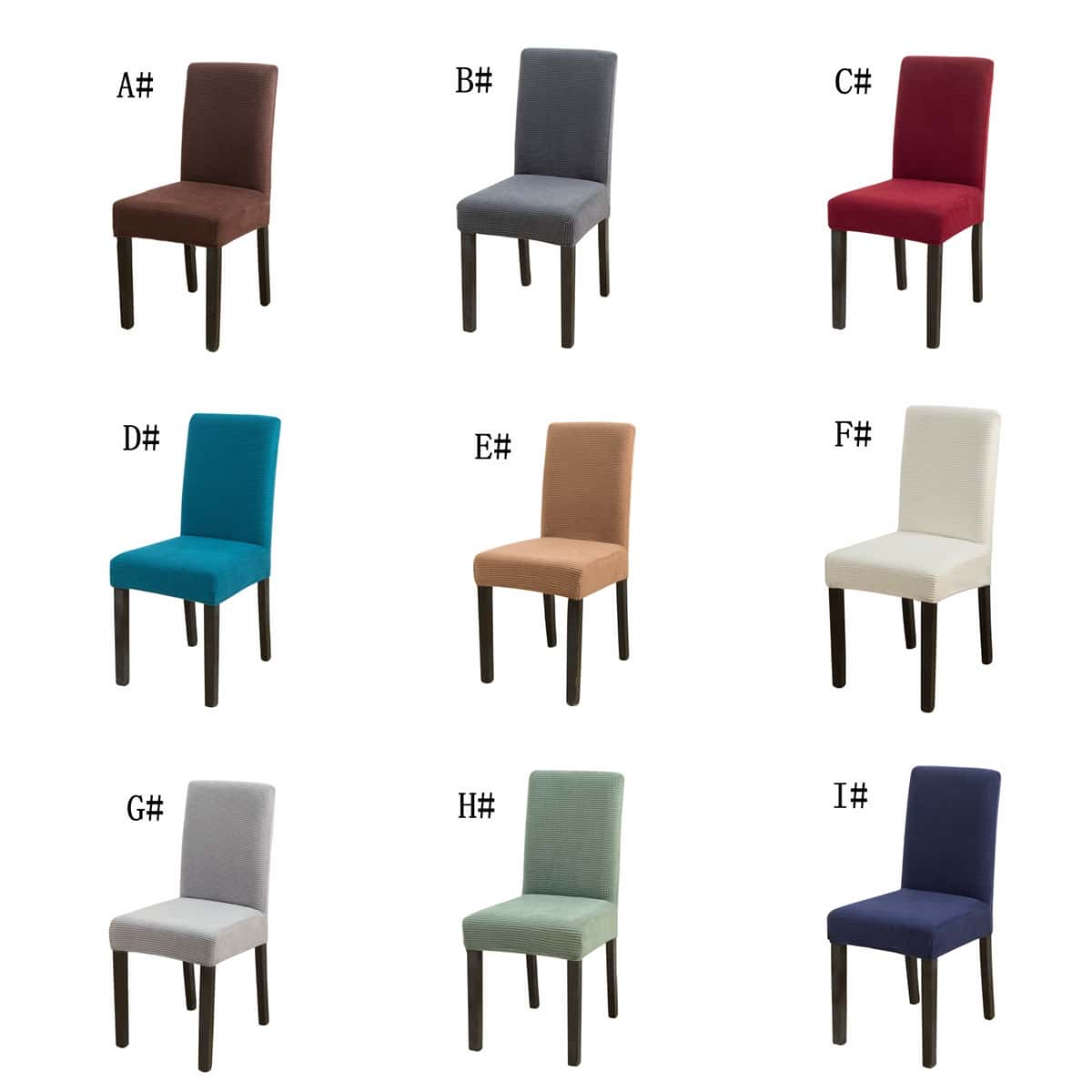

1pc Solid Stretchy Chair Cover, Multicolor