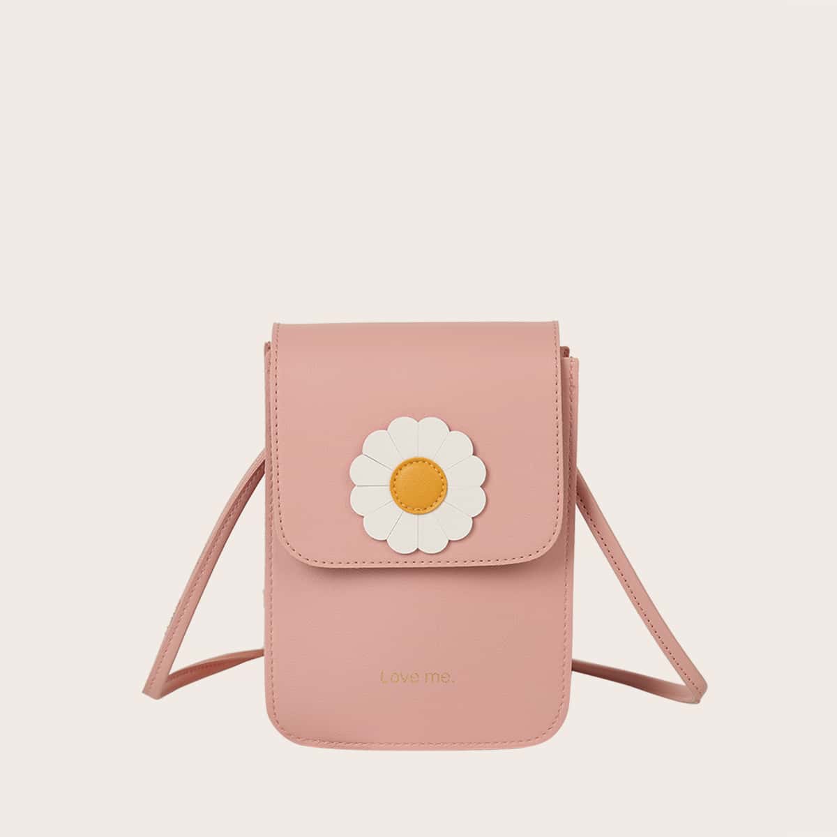 

Flower Crossbody Bag, Pink