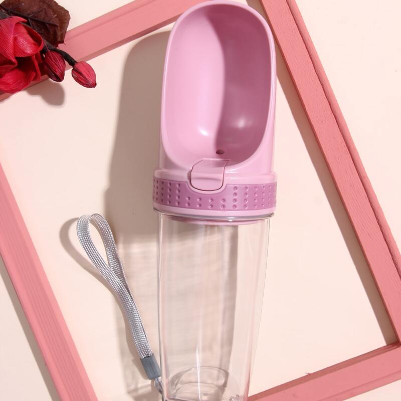 

1pc Dog Outdoor Portable Water Dispenser Feeder, Pink