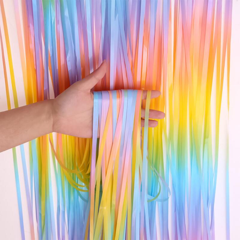 

1pc Party Tassel Curtain, Multicolor