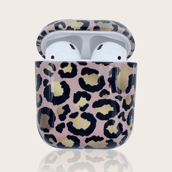 

1шт чехол для AirPods с леопардовым узором, Многоцветный