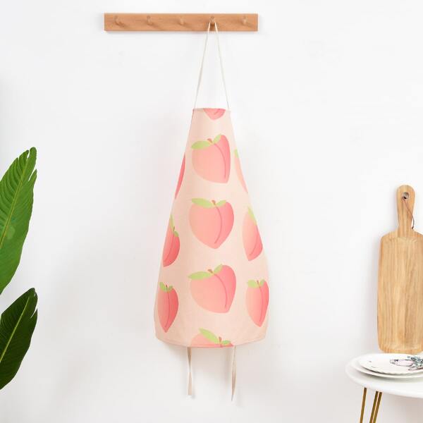 

Peach Print Apron, Multicolor