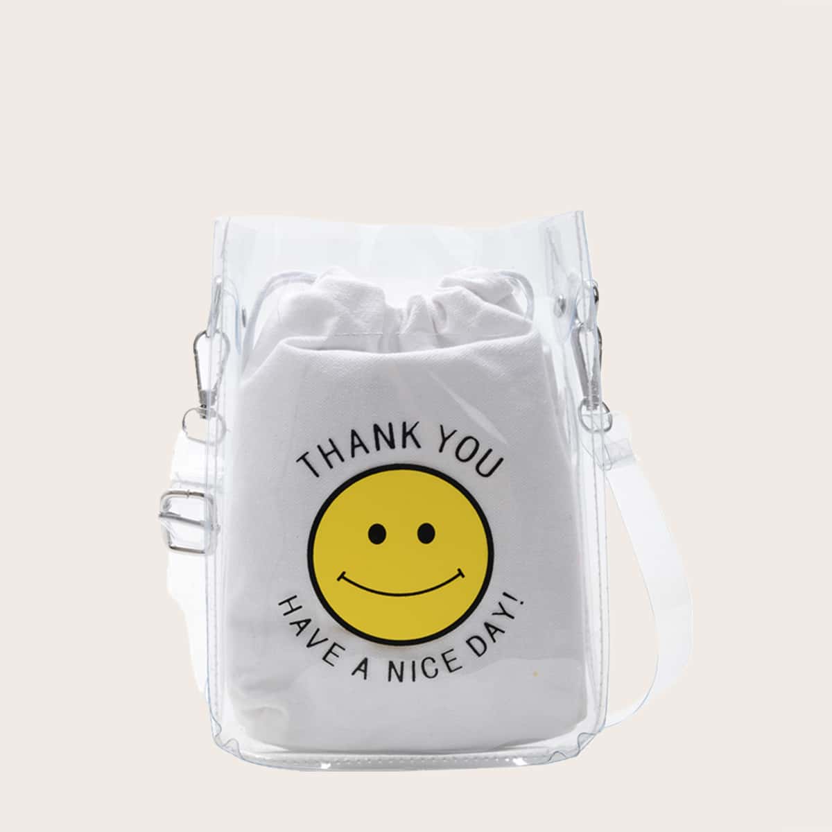 

Smile Clear Bag With Inner Bag
