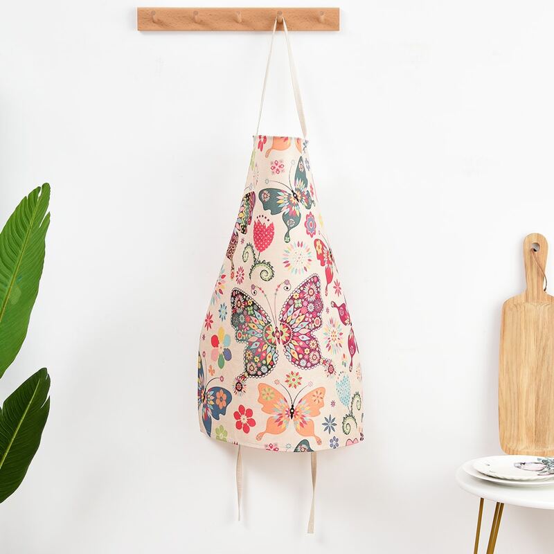 

Butterfly Print Apron, Multicolor