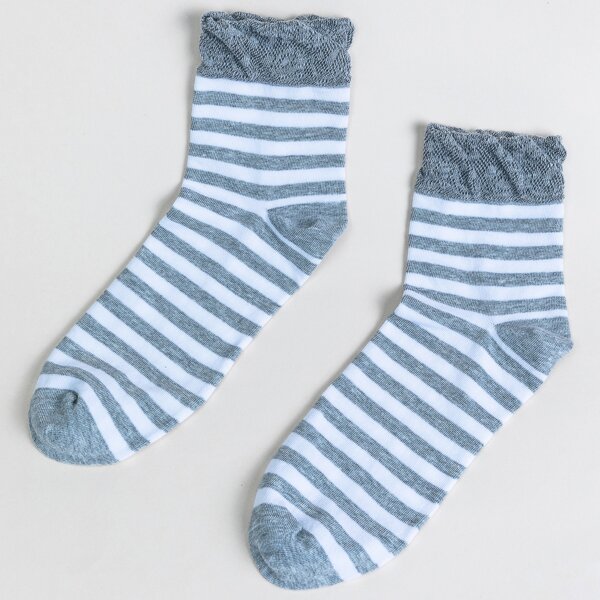 

Striped Pattern Socks, Multicolor