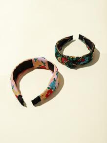 2 piezas aro de pelo con nudo - Multicolor - Ver 4