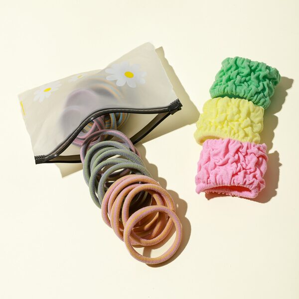 

28pcs Colorful Hair Tie, Multicolor