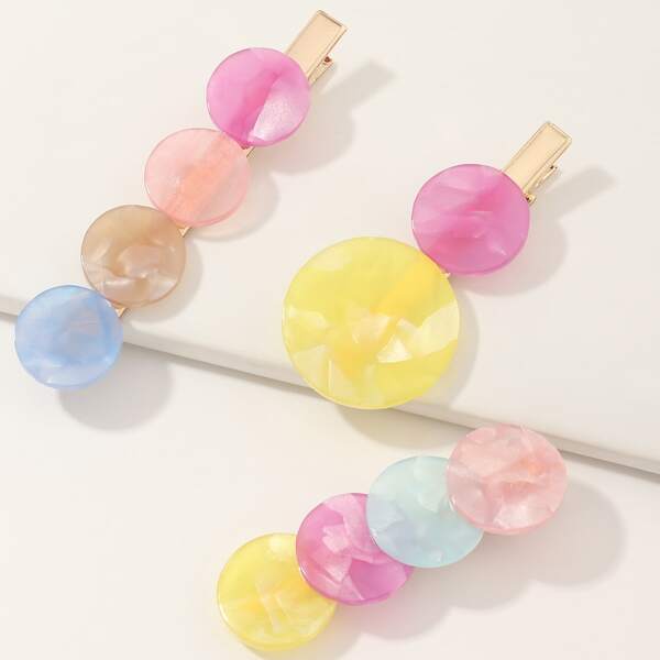 

Зажим для волос 3шт, Многоцветный