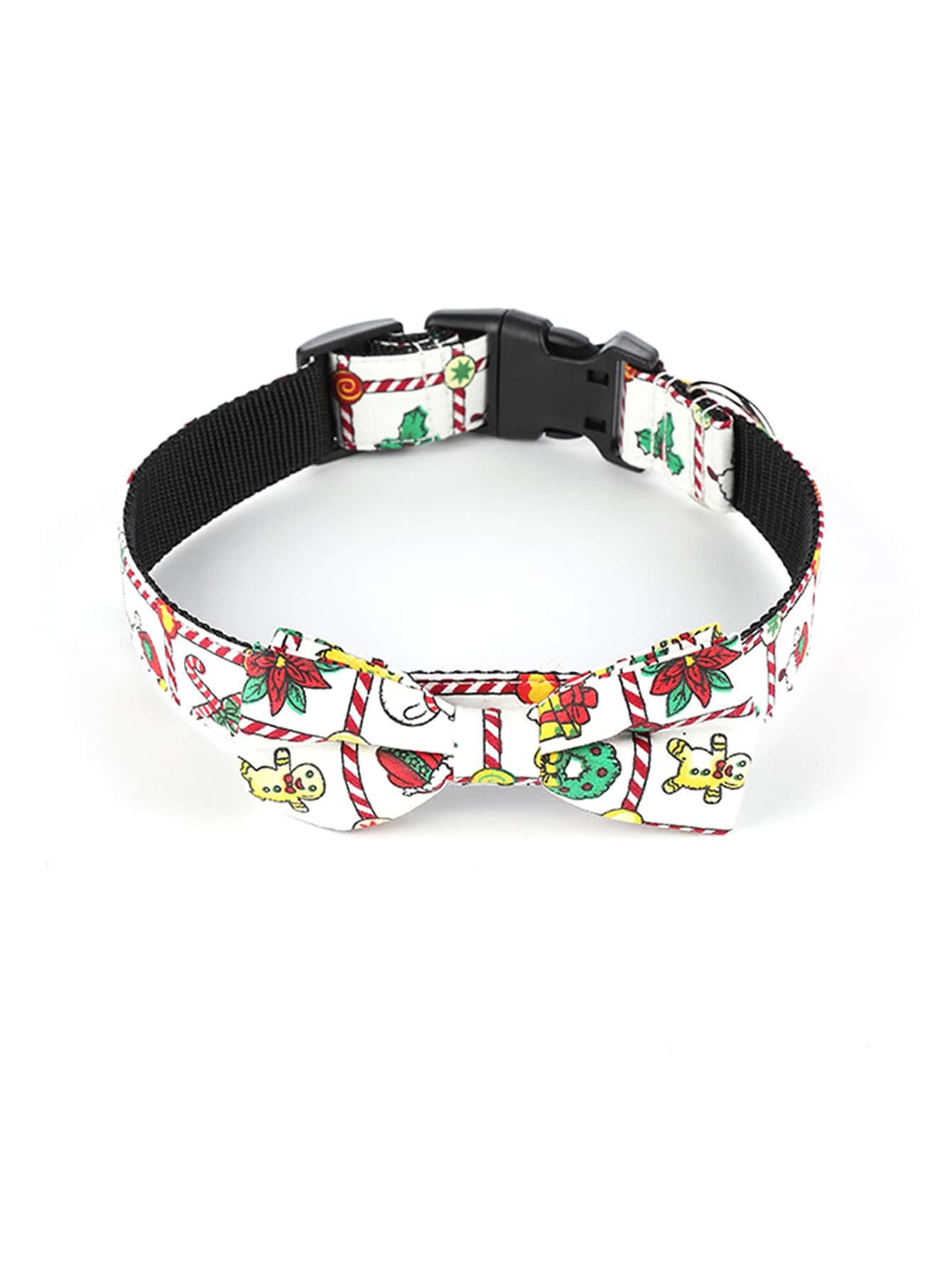 1pc Christmas Cartoon Graphic Dog Collar - Multicolor - View 1
