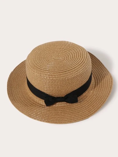 Соломенная шляпа с бантом - Пора на пляж!