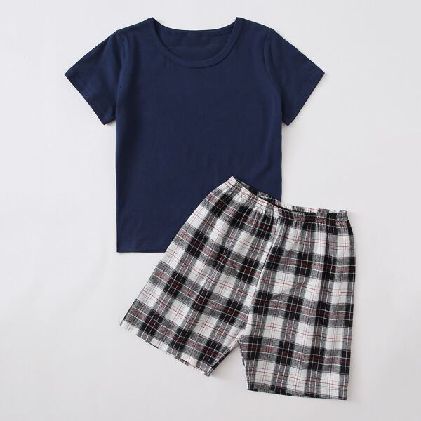 

Toddler Boys Tartan Plaid PJ Set, Multicolor