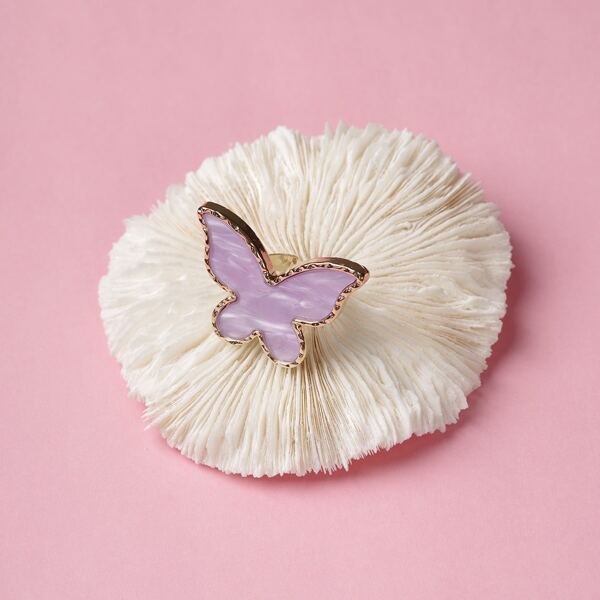 

1pc Butterfly Nail Palette, Purple