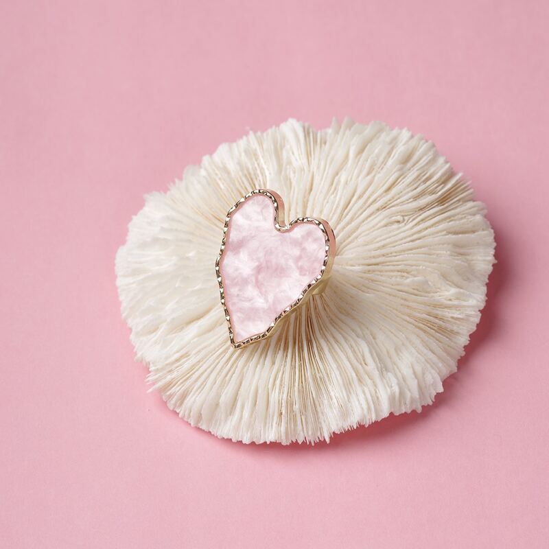 

1pc Heart Nail Palette, Pink