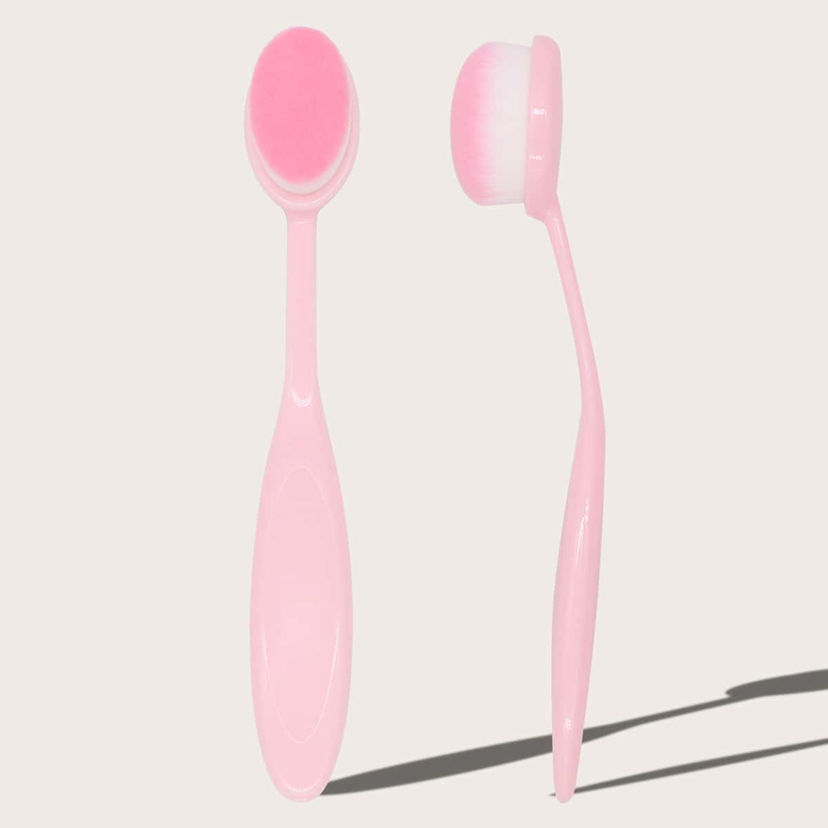 

1pc Oval Makeup Brush 04, Pink