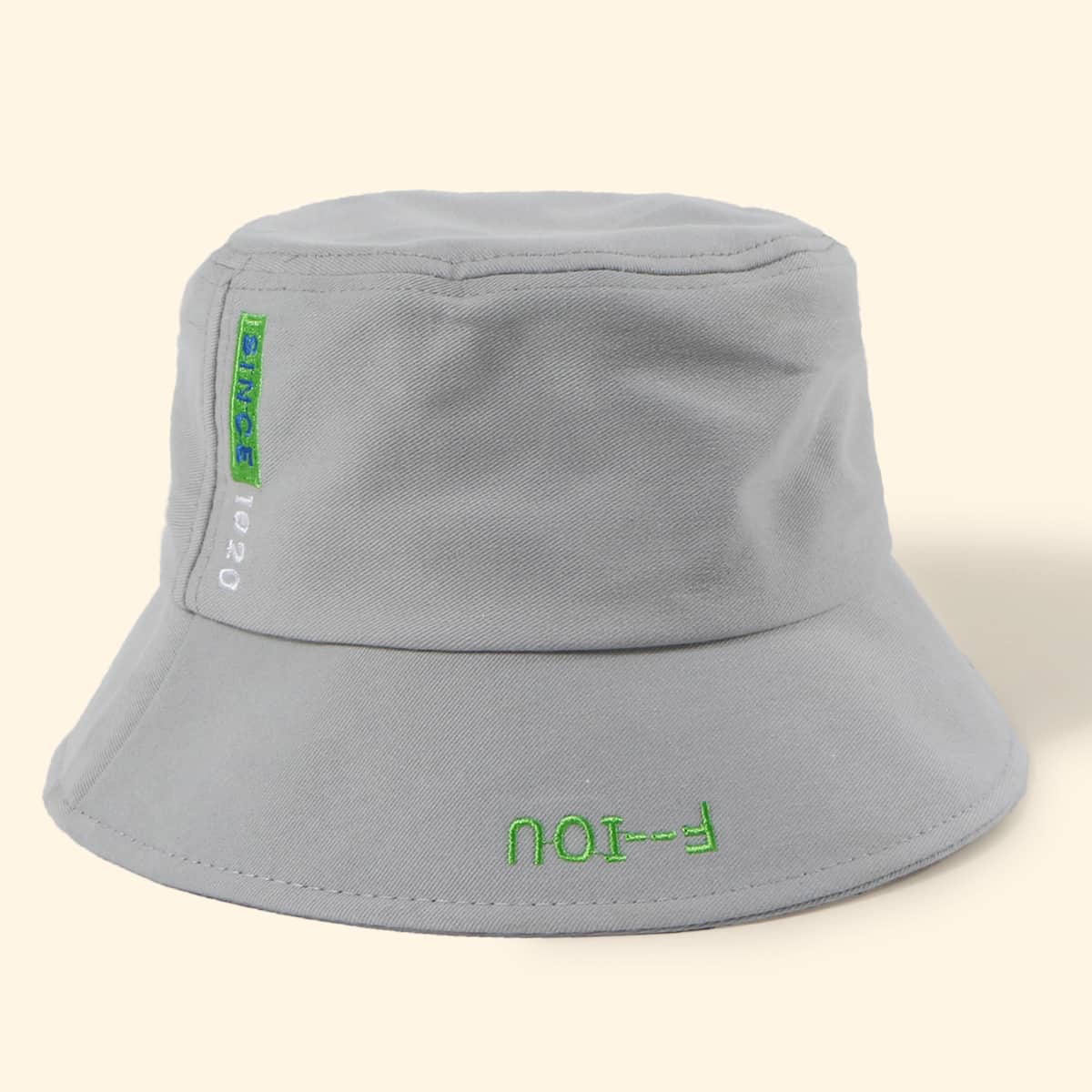 

Guys Embroidery Bucket Hat, Grey