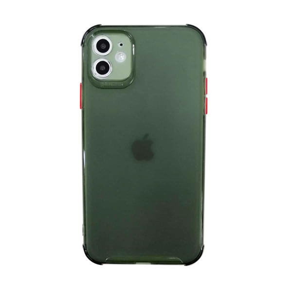 

1pc Clear iPhone Case, Clear dark green