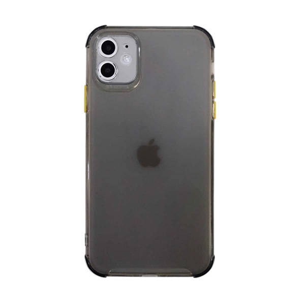 

1pc Clear iPhone Case, Grey clear