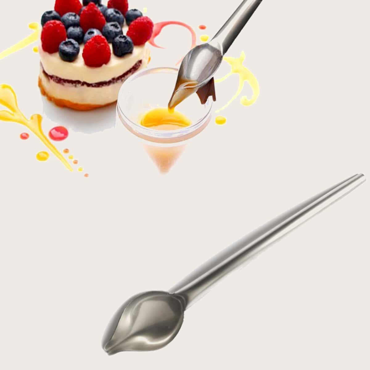 

Stainless Steel Decoration Spoon, Silver