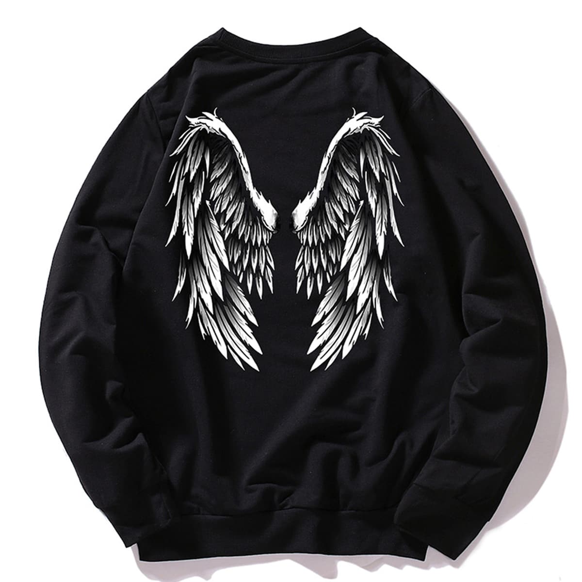 

Guys Wings Print Back Sweatshirt, Black