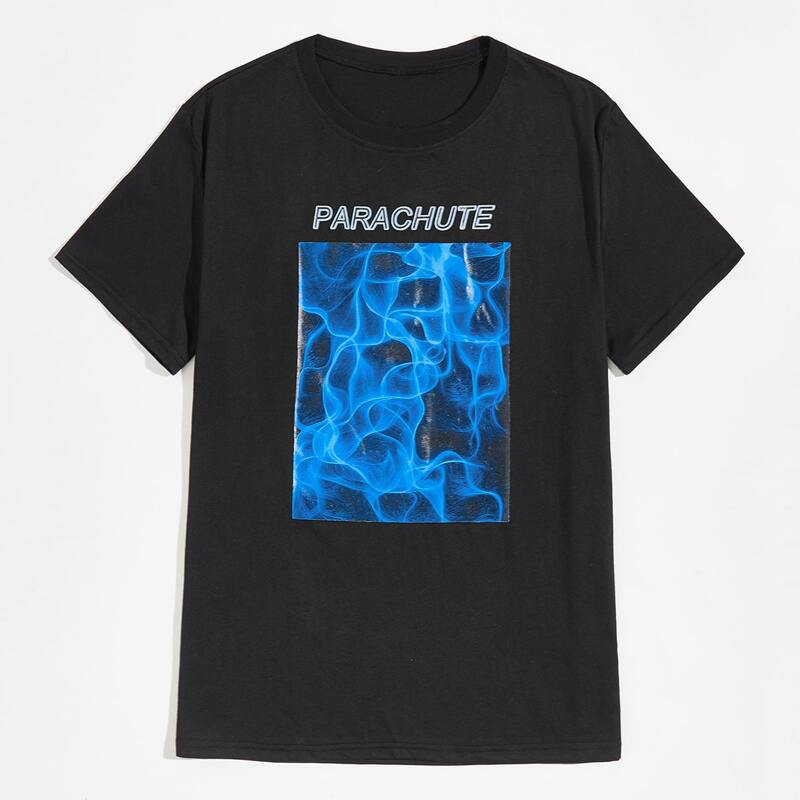 

Guys Graphic Print Tee, Black