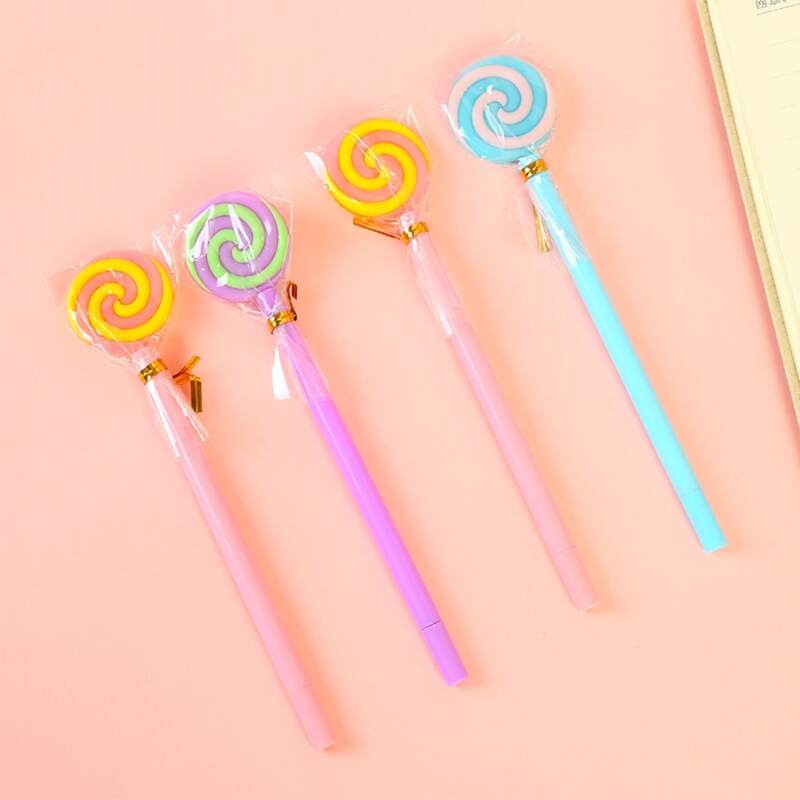 

4pcs Lollipop Gel Pen, Black