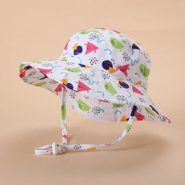 

Toddler Girls Cartoon Graphic Bucket Hat, Multicolor