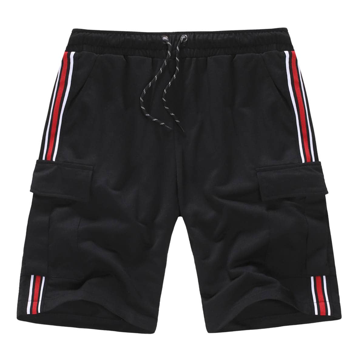 

Guys Striped Side Pocket Shorts, Black