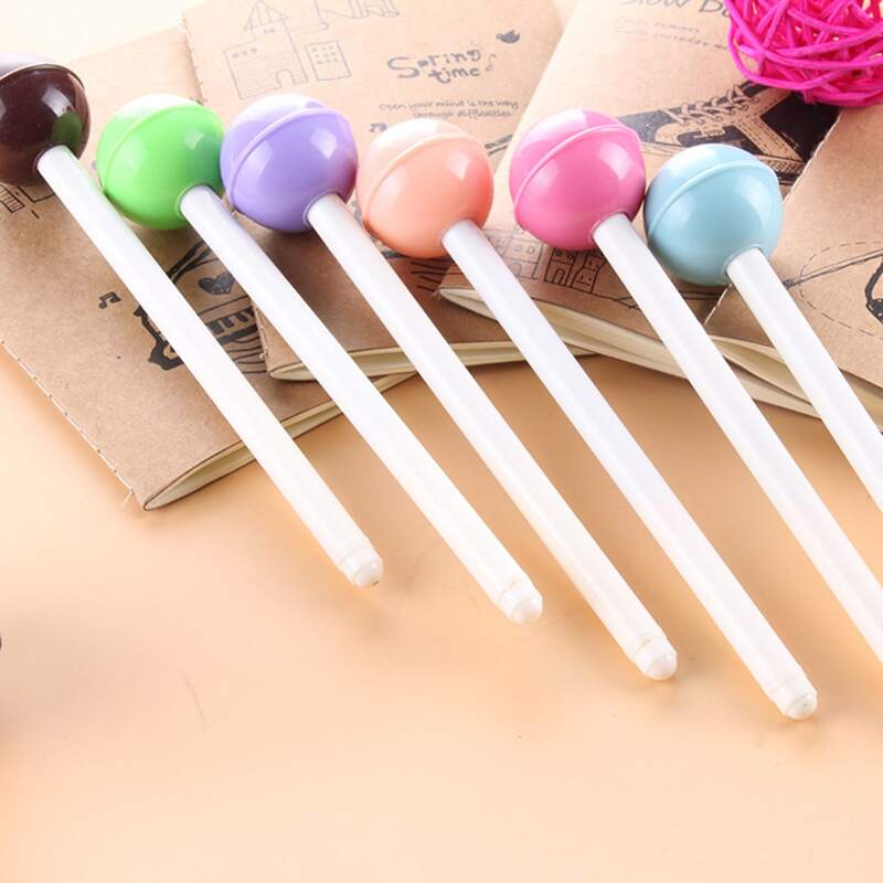 

6pcs Lollipop Gel Pen, Black