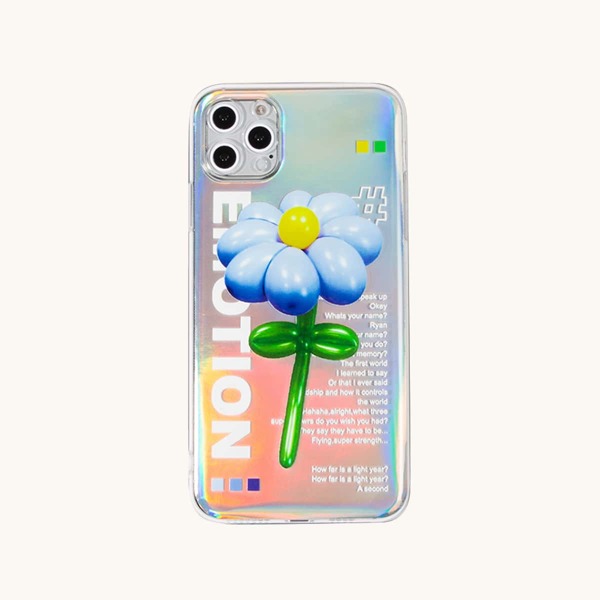 

1шт чехол для iPhone с узором цветка, Многоцветный