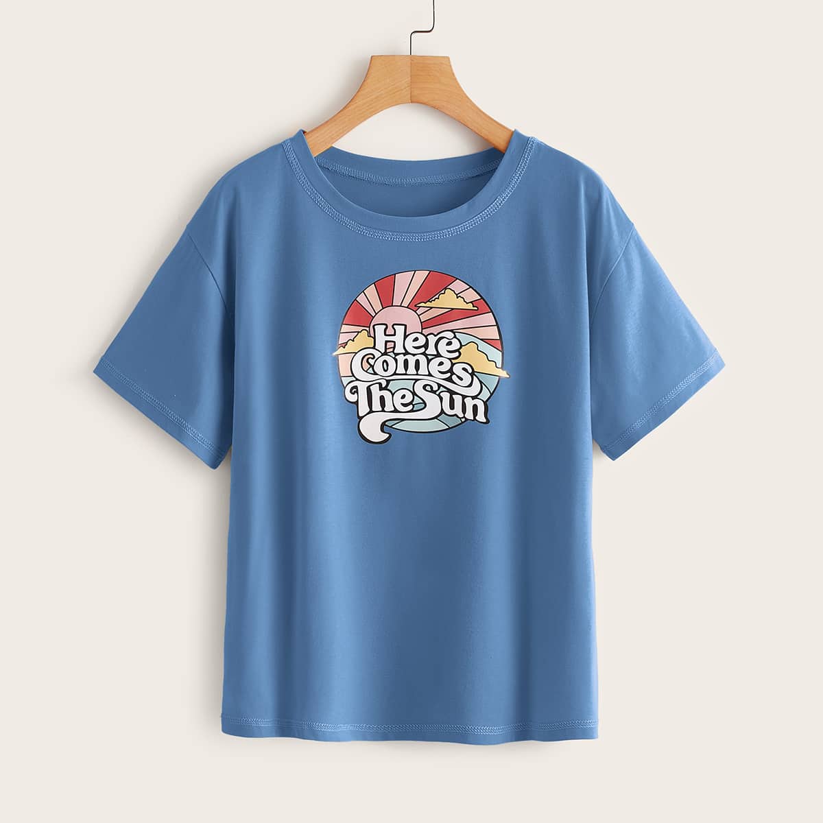 

Slogan Graphic Tee, Blue