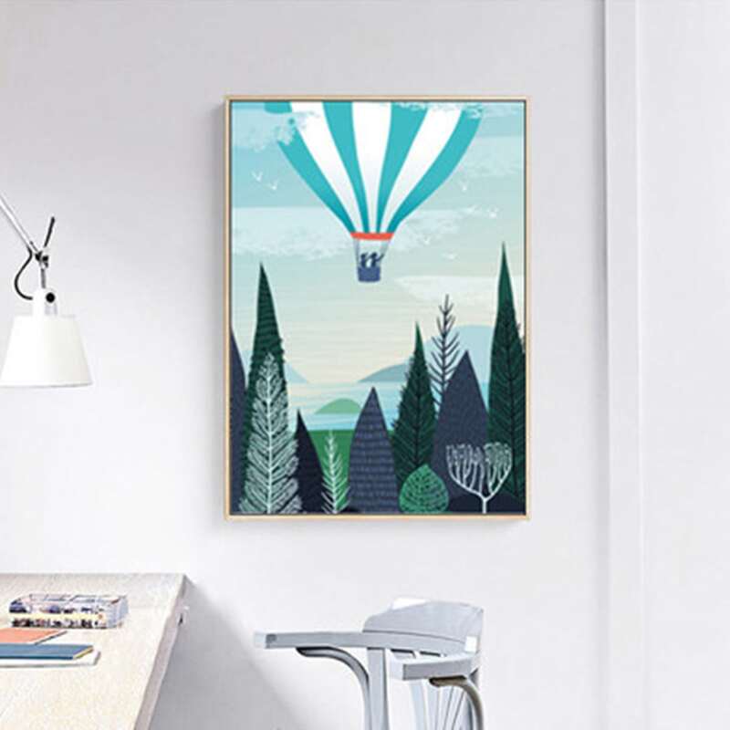 

1pc Elk Wall Painting Without Frame, Multicolor