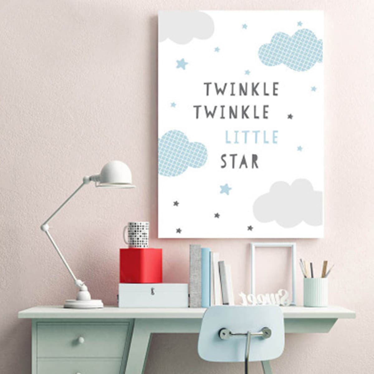 

1pc Cartoon Wall Painting Without Frame, Multicolor