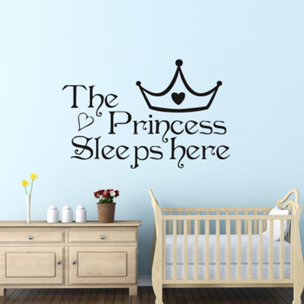 

Slogan Graphic Wall Sticker, Black