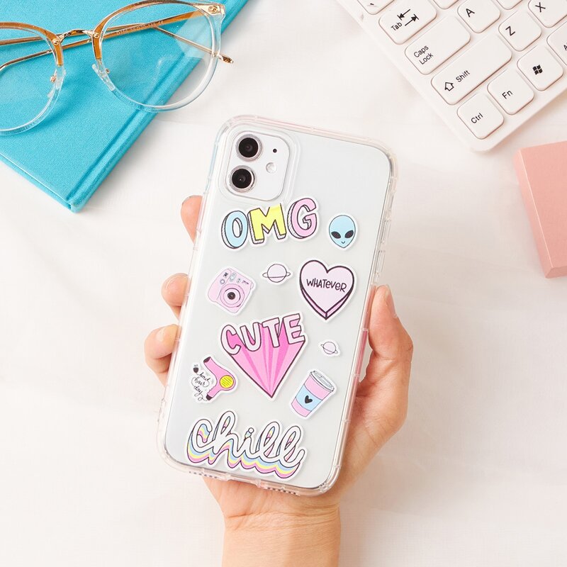 

Letter Graphic Clear iPhone Case