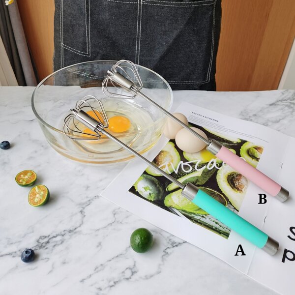 

1pc Hand Pressure Whisk, Multicolor
