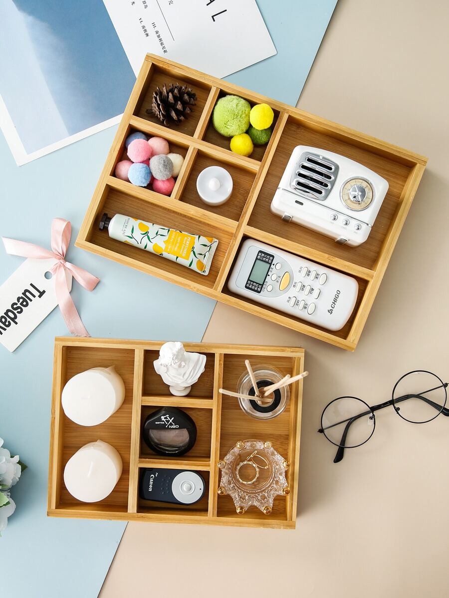 1pc Multifunction Storage Box - 노란색 - 보기 1