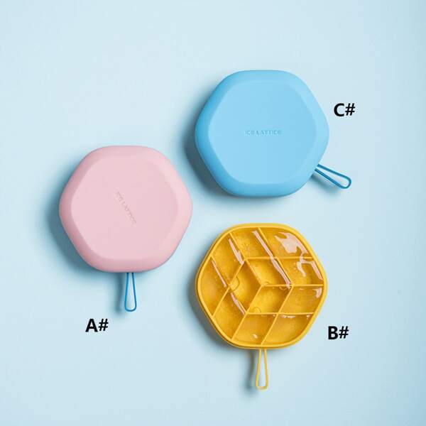 

1pc Portable Ice Cube Mold, Multicolor